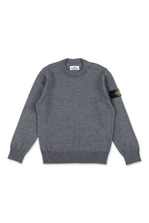 grey wool jumper STONE ISLAND KIDS | 8116509C4V0M67